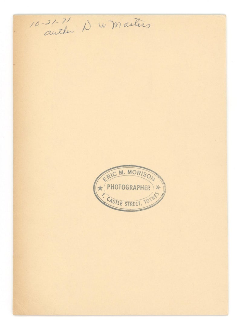 Dexter Masters – Author of One World or None – Autographed 5 x 7” Photograph Mount - 2