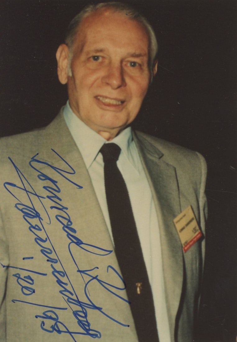 Konrad Dannenberg – German Rocket Engineer / NASA Pioneer – Autographed Photographs - 2