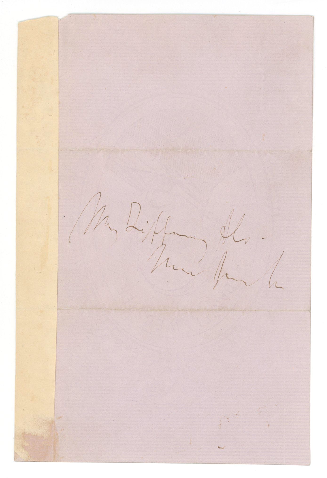 Ambrose E. Burnside – Civil War Major General – Autographed Letter to Tiffany & Co. - 2
