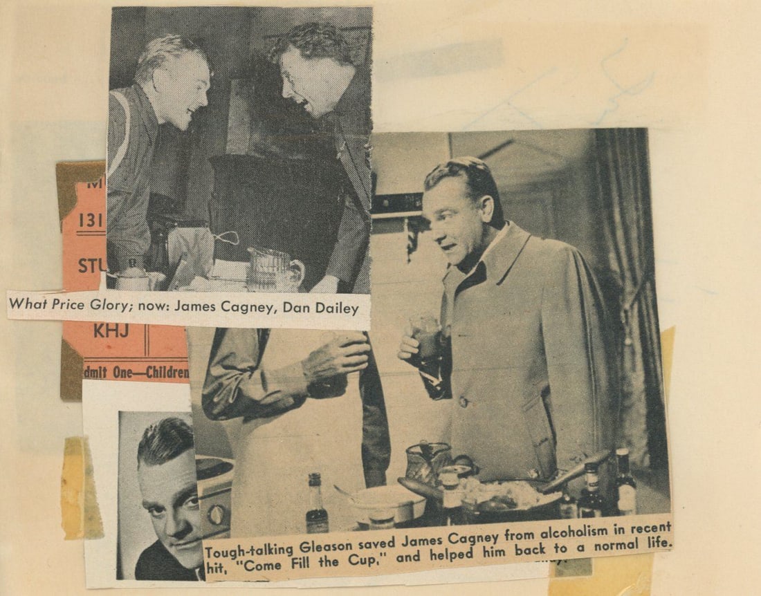 James Cagney – Academy Award-Winning Actor – Autographed Album Page - 2