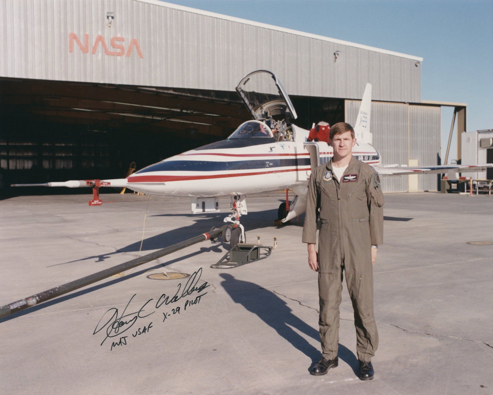 Harry C. Walker - U.S. Air Force Lieutenant Colonel - Autographed 8 x 10" Photograph: Details: Harry C. Walker autographed 8 x 10" photograph. Fine condition.Harry Walker graduated from the U.S. Military Academy at West Point, Class of 1945. He retired in 1967 as a U.S. Air Force