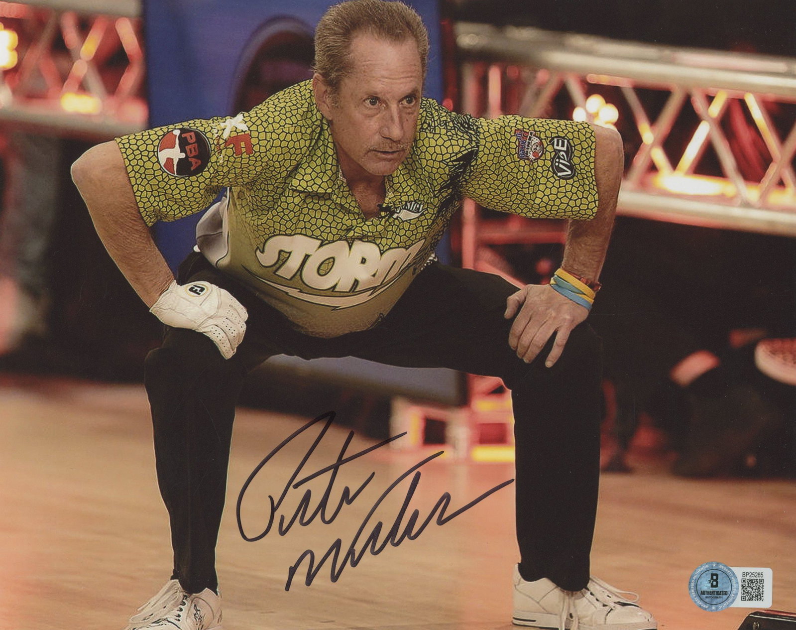 Pete Webber - Legendary PBA Bowler - Autographed 10 x 8" Photograph: Details: Pete Webber autographed 10 x 8" satin finish photograph. Near fine condition. Peter David Weber (born August 21, 1962) is an American bowler in the Professional Bowlers Association (PBA), cur