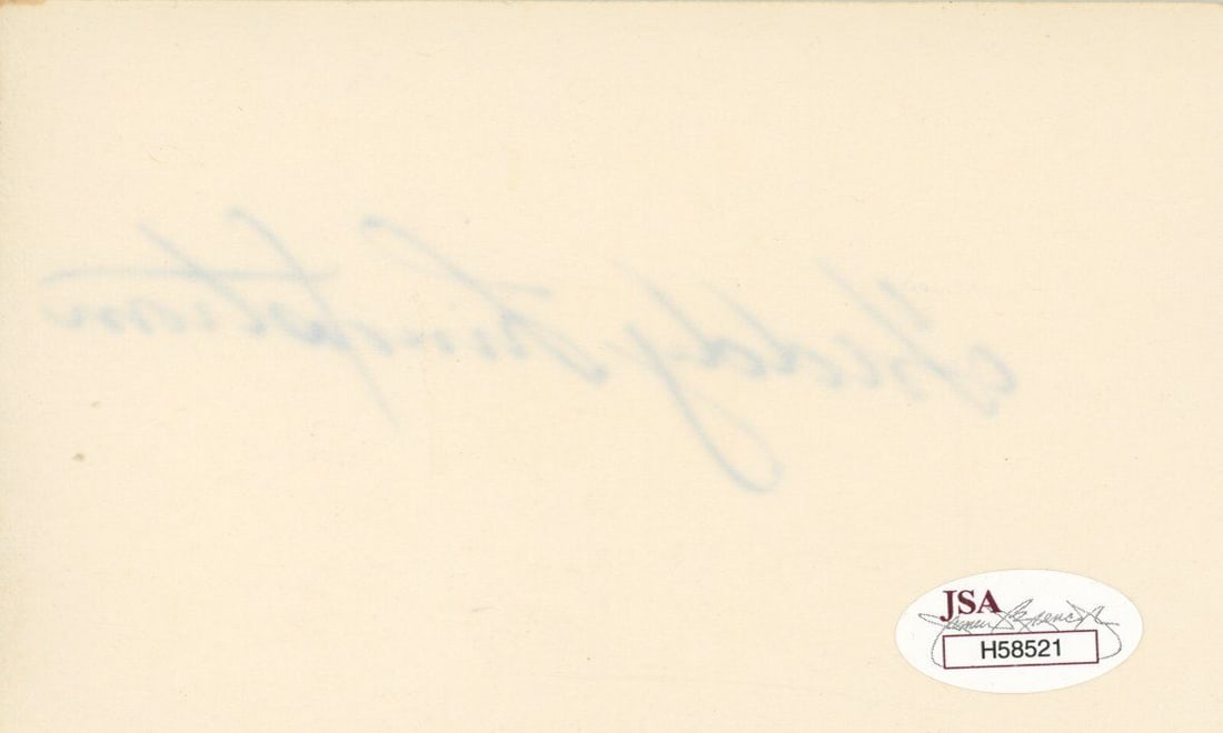 Freddy Lindstrom – New York Giants Hall of Famer – Autographed Card 5 x 3" Card - 2