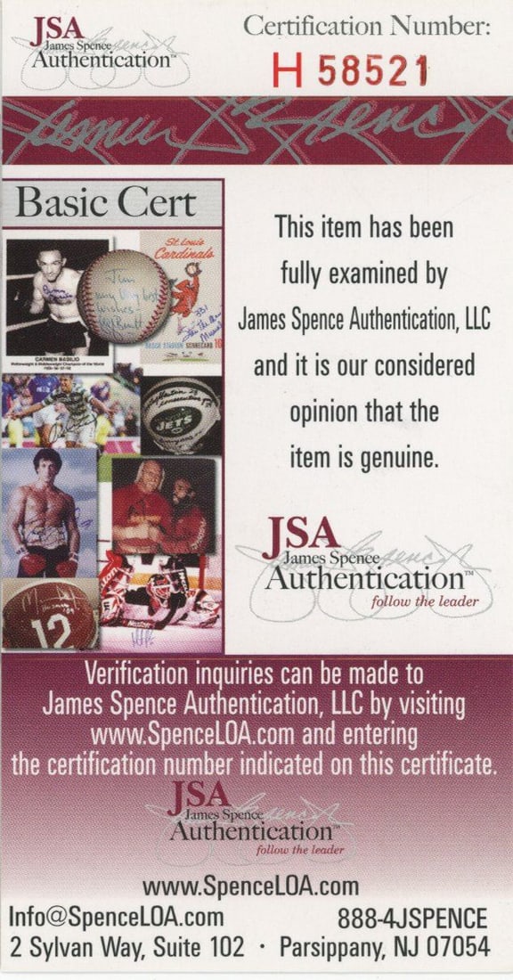 Freddy Lindstrom – New York Giants Hall of Famer – Autographed Card 5 x 3" Card - 3