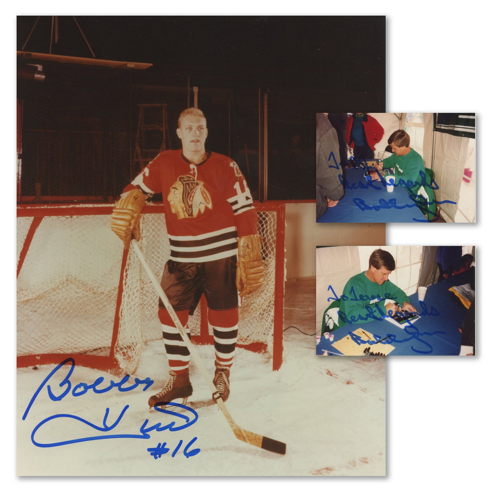 Bobby Hull & Bobby Orr – Hockey Greats – Autographed Photograph Lot (1 of 4)