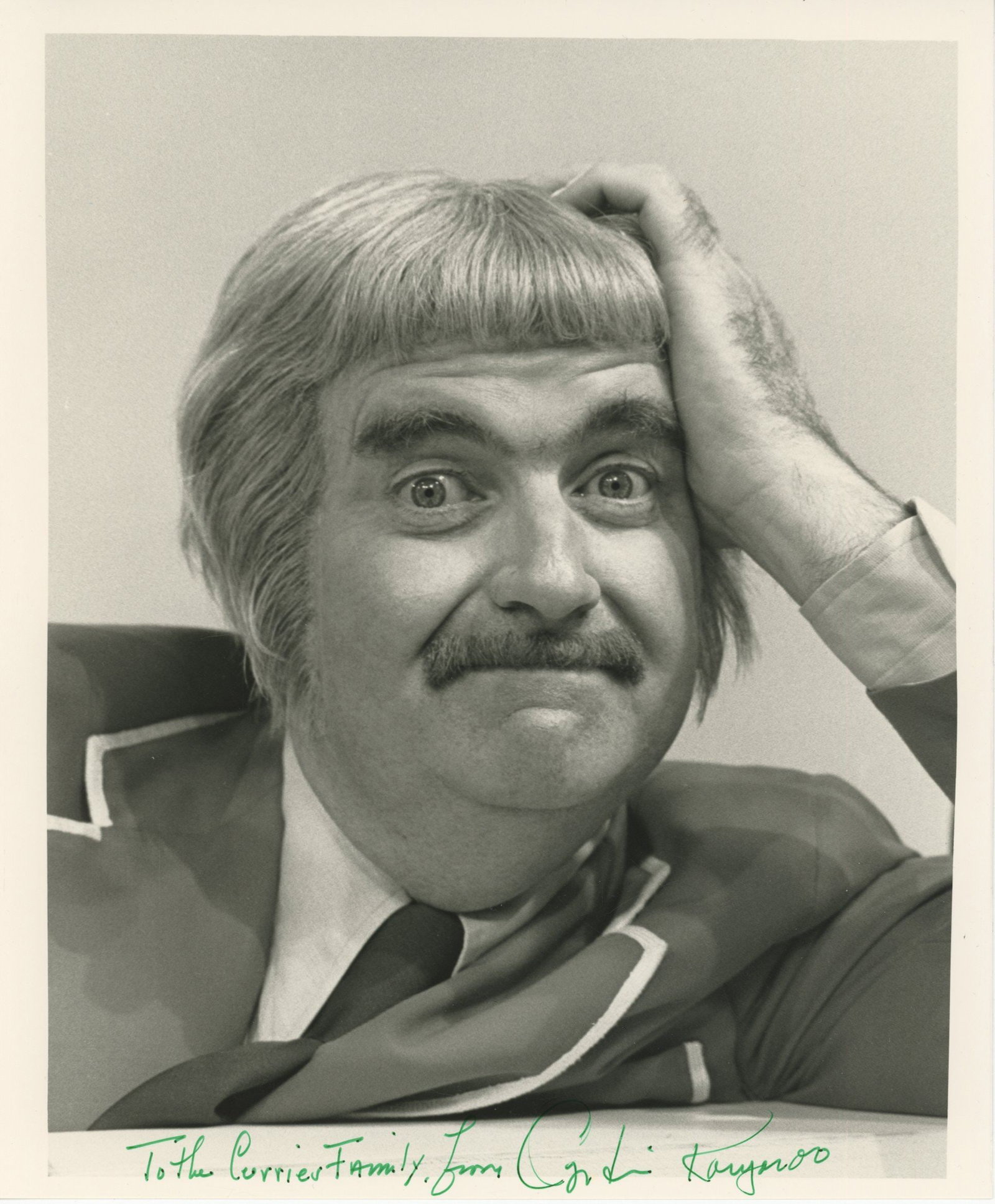 Bob Keeshan – “Captain Kangaroo” – Autographed 8 x 10 Photo – Children: Details: Bob Keeshan autographed 8 x 10” black and white photograph depicting him in character as the beloved children’s television host Captain Kangaroo. The photograph is warmly inscribe
