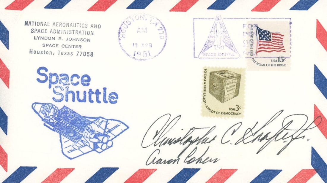 Directors of NASA's Johnson Space Center (JSC): Christopher Kraft & Aaron Cohen Autographed Cover (1 of 1)