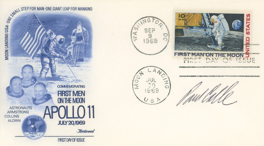 Paul Calle – Apollo 11 Moon Landing – Autographed First Day Cover (1 of 1)