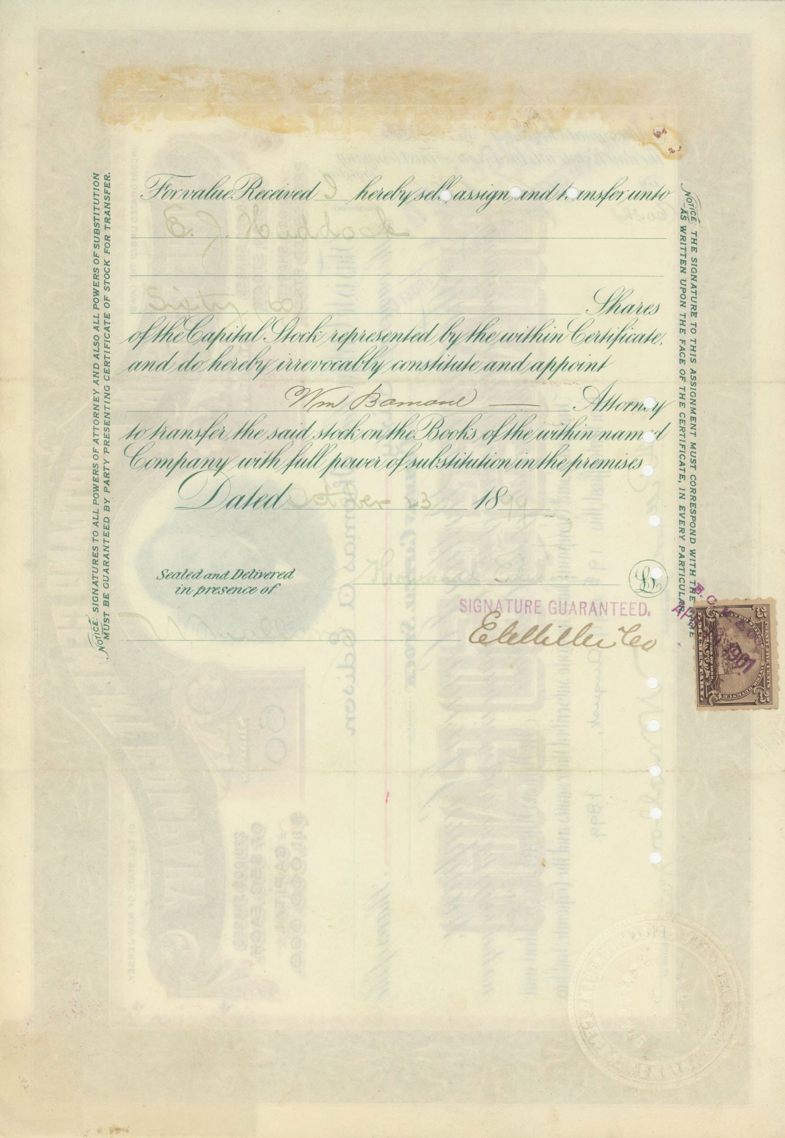 Thomas A. Edison – Edison Portland Cement Company – Autograph Pair – Stock Certifi - 4