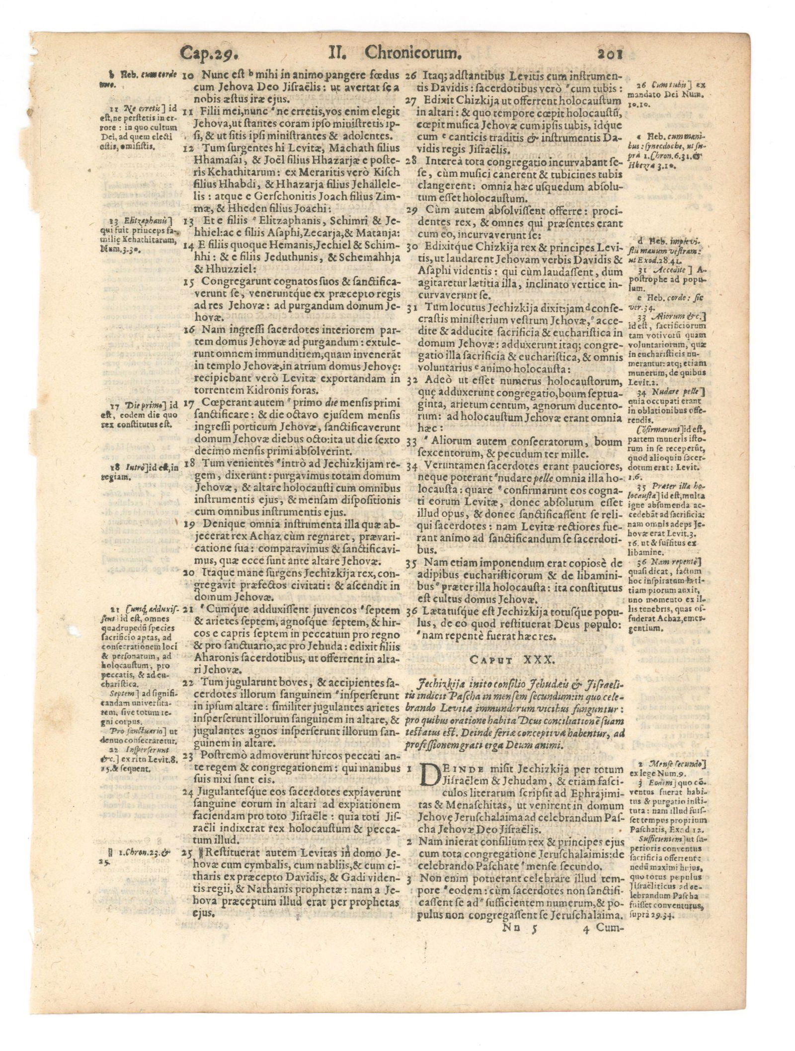 Geneva Bible Leaf – Printed by Charles Barker, London, 1585 – Early English Bible Printi: Details: 1585 Latin Bible leaf from Testamentis Vetutis Biblia (The Old Testament of the Holy Bible), printed by Henry Middleton at London during the reign of Queen Elizabeth I. The excerpted text is