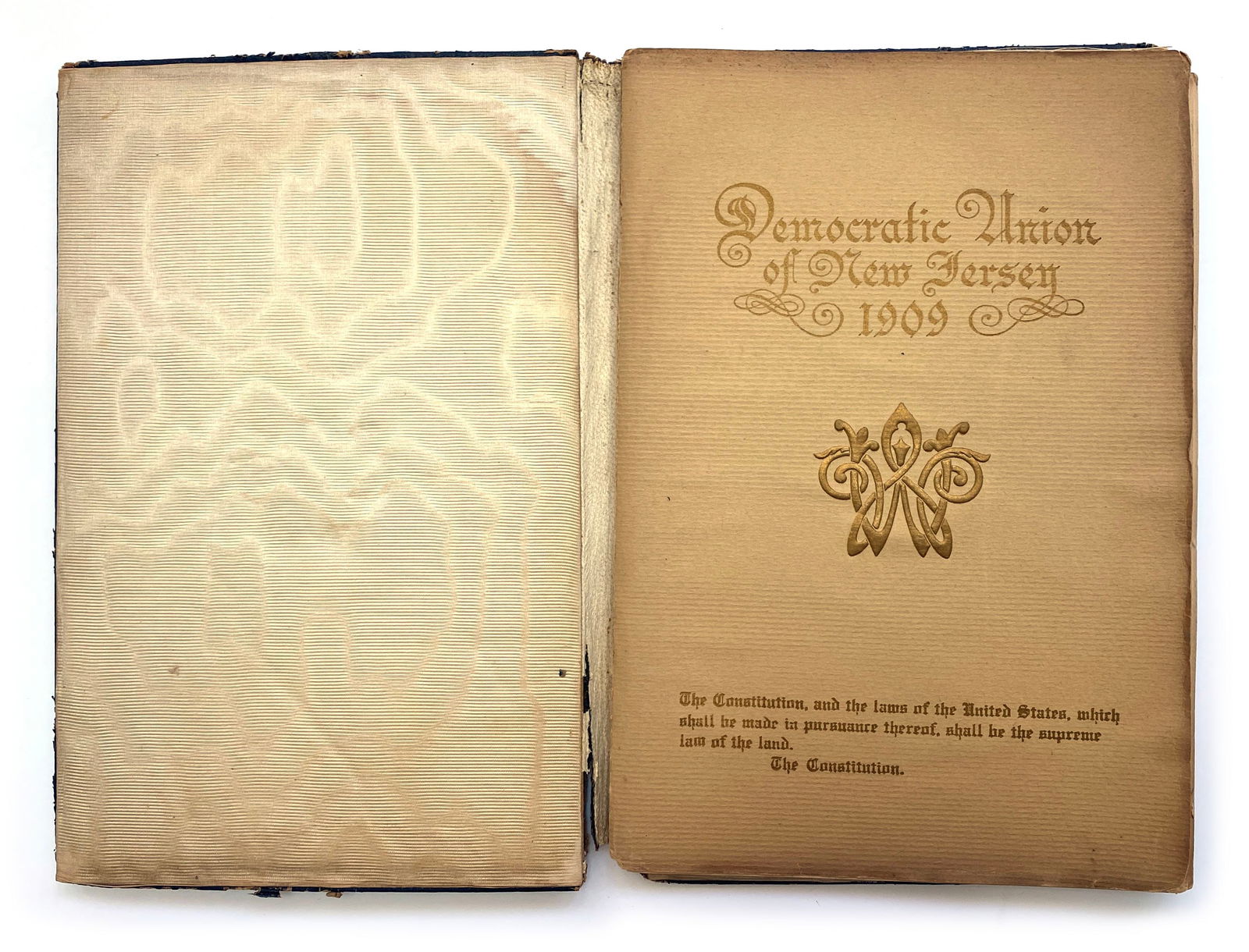 Woodrow Wilson – 28th U.S. President – Autographed Democratic Union Dinner Book (1910) - 3