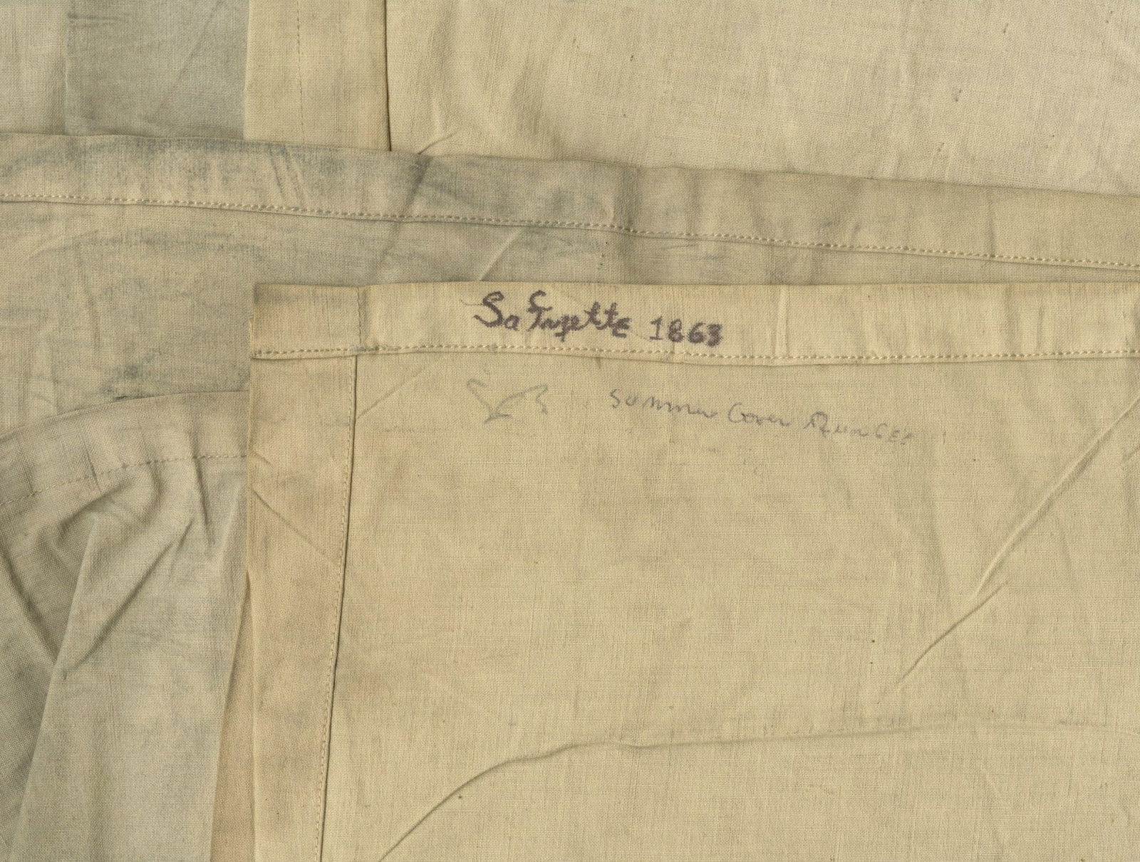 U.S.S. Lafayette - Civil War Era Swatch From Original "Summer Cover" Flag, 1863 - 3