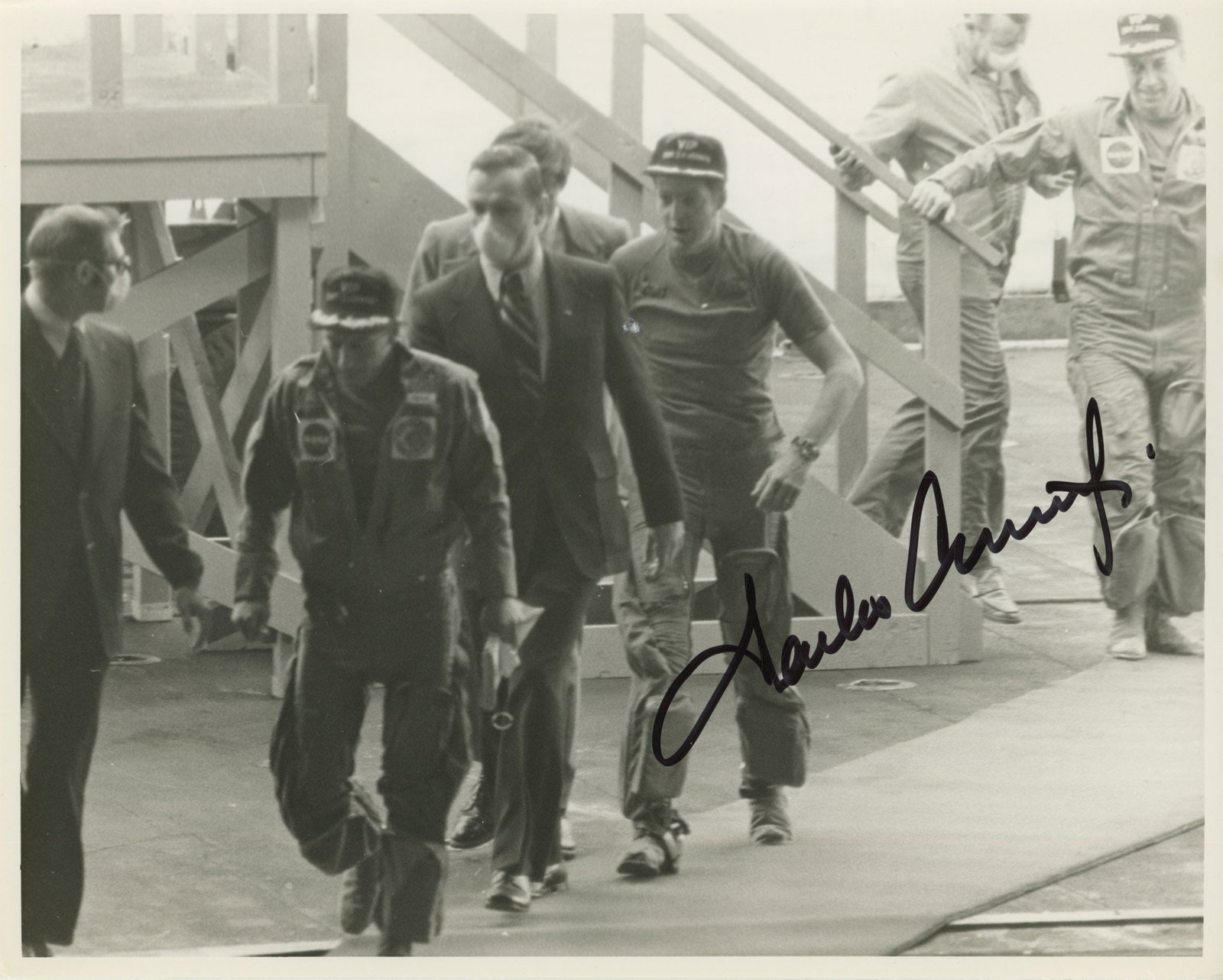 Charles Conrad – Apollo 12 Commander – Autographed 10x8 NASA Photo – Skylab Recove (1 of 2)