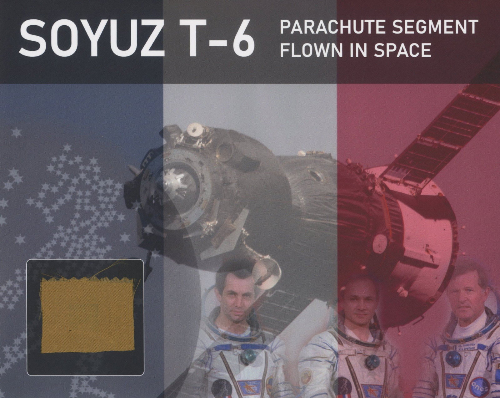 Soyuz T-6 Flight-Flown Parachute Segment Artifact Display from Florian Noller (1 of 2)