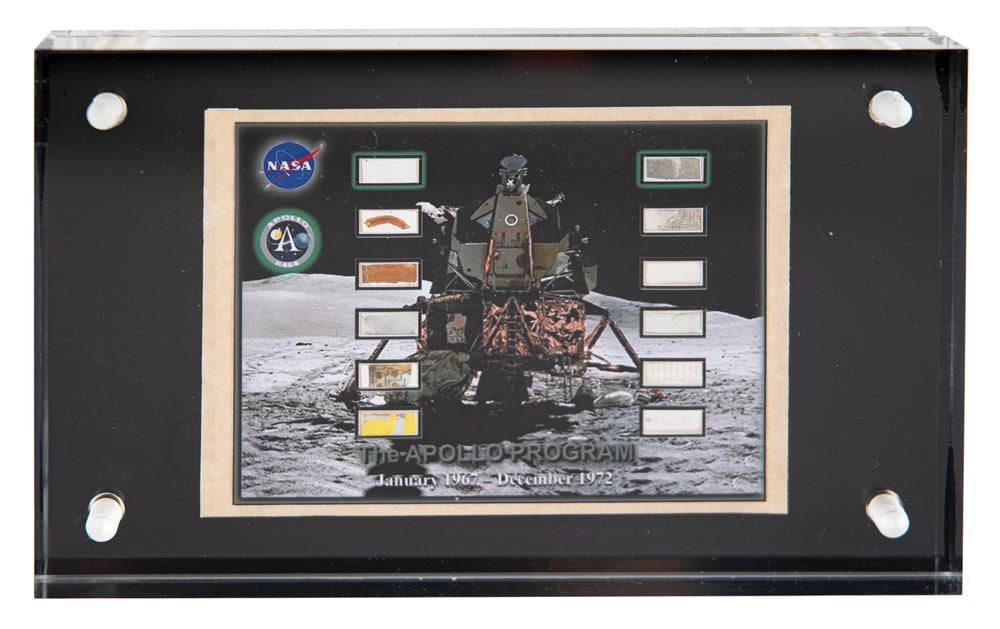 Apollo Program Spacecraft Relic Display – Apollo 1 Through Apollo 17 Mission Fragments - 2