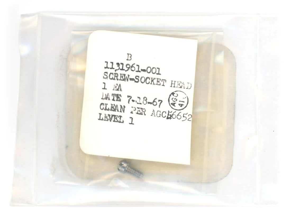 Apollo Block II Command Module – Apollo Program Hardware – Level 1 Cleaned Socket Head S - 2