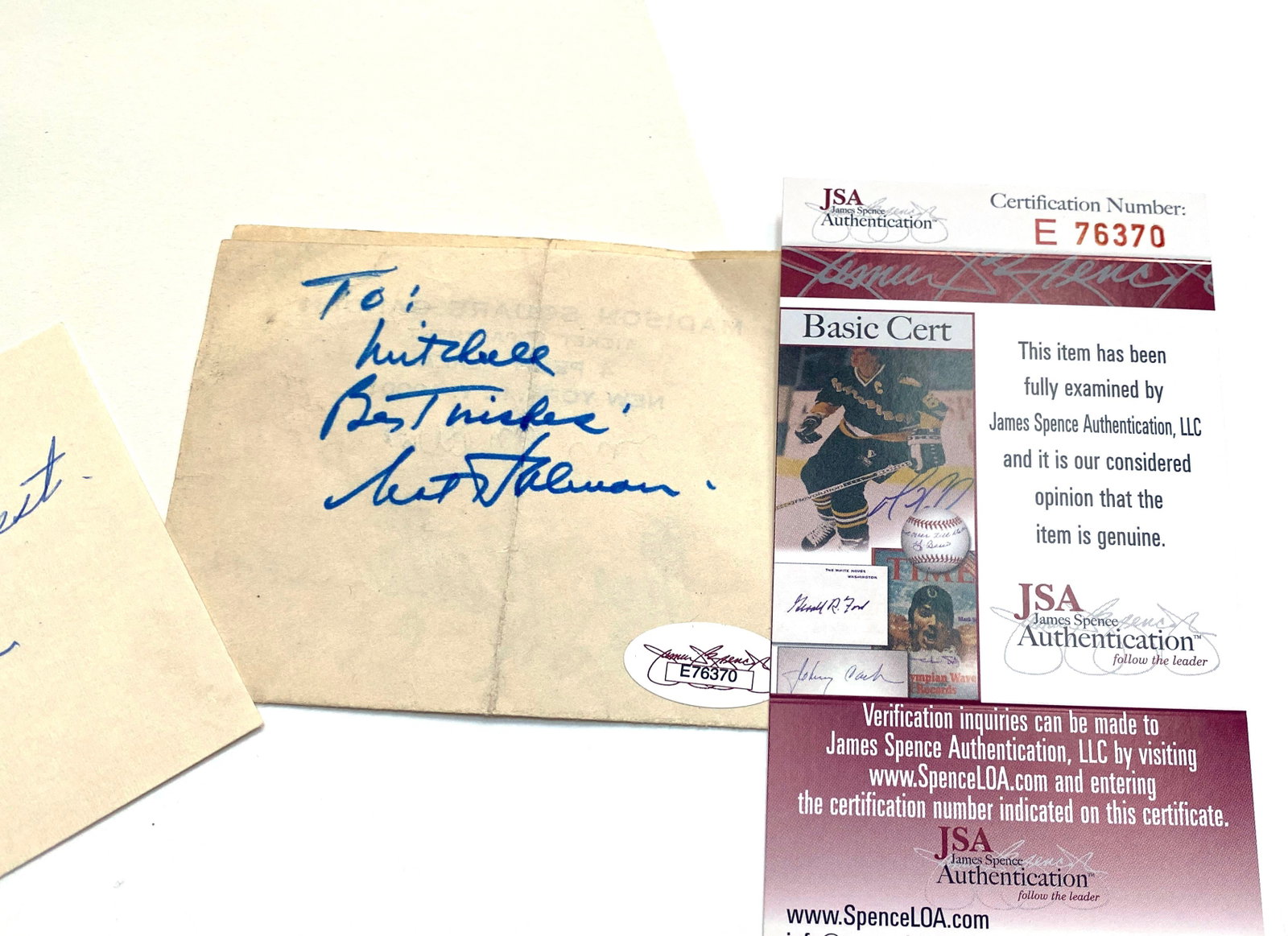 Basketball Greats Autograph Collection – John Wooden, Nat Holman & Julius Erving - 2