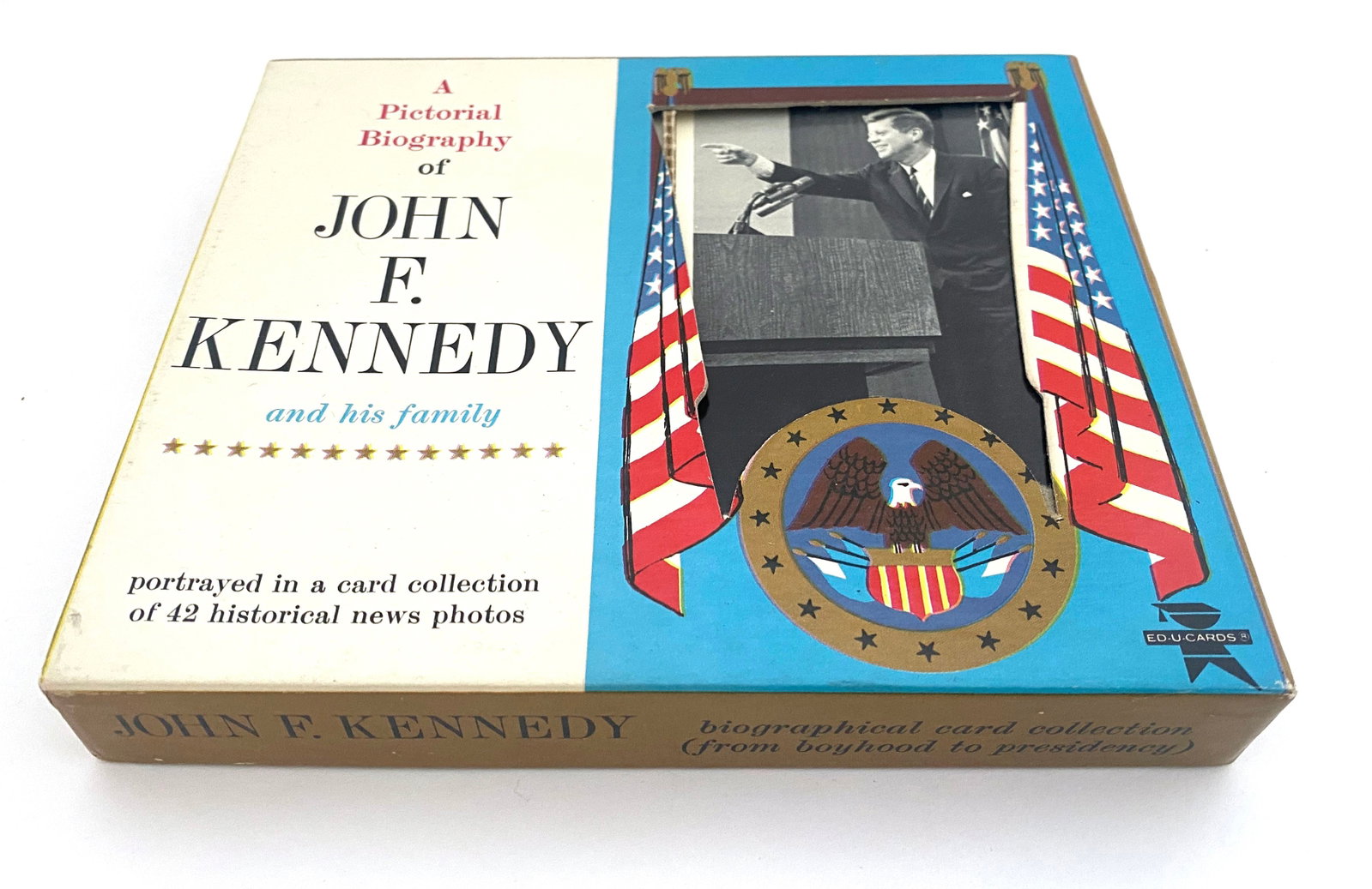 John F. Kennedy – Biographical Portrait Card Set – Original Boxed Card Collection - 2