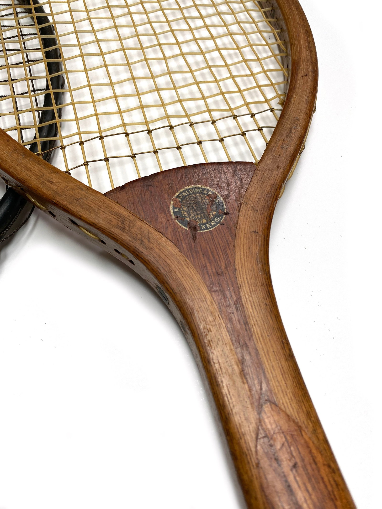 Tennis Racket Collection Featuring 3 Vintage Late 19th Century Through Mid 20th Century Rackets - 4