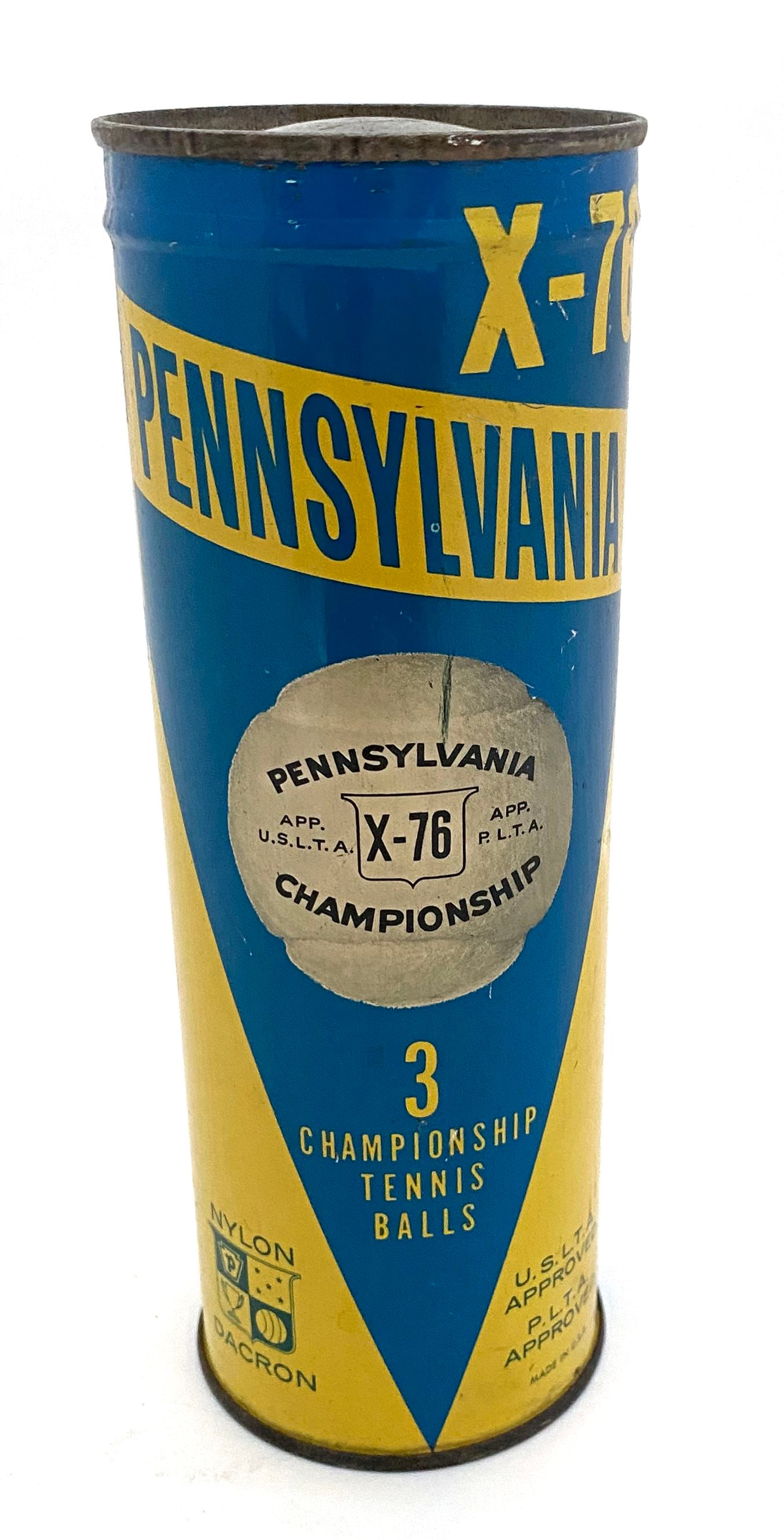 Pennsylvania X-76 Championship - Vintage Tennis Ball Can - 3