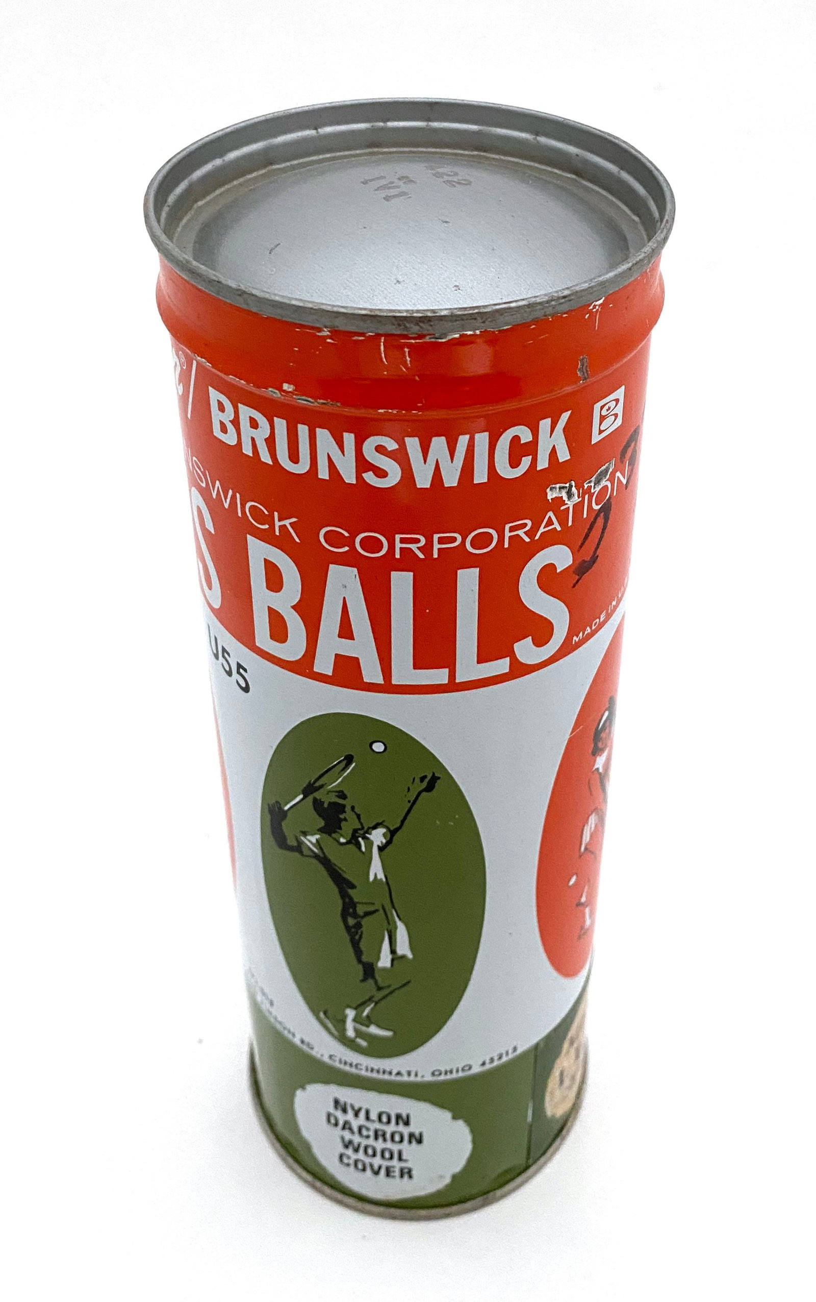 MacGregor Brunswick - U55 Heavy Duty Tennis Balls - Sealed Vintage Tennis Ball Can - 4