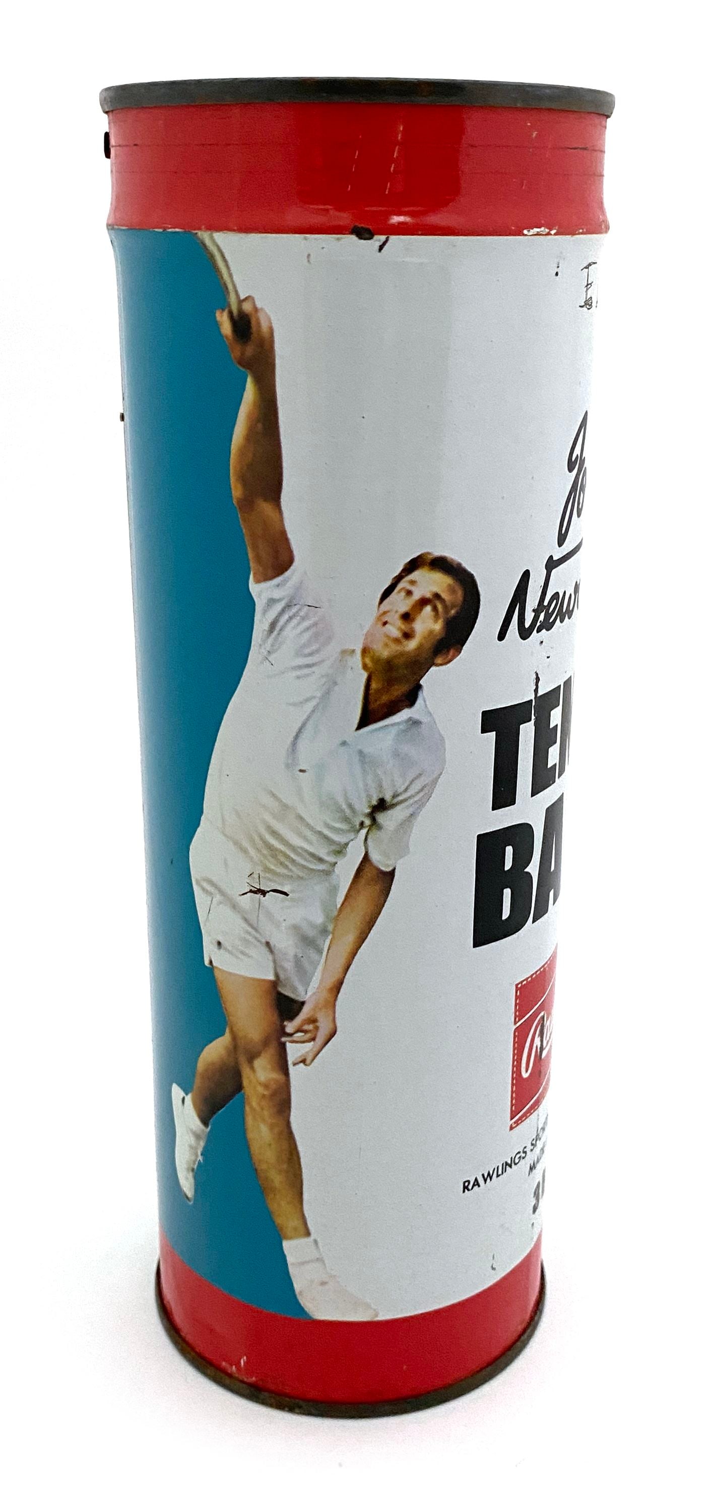 John Newcombe - Rawlings Tennis Balls - Sealed Vintage Tennis Ball Can - 2