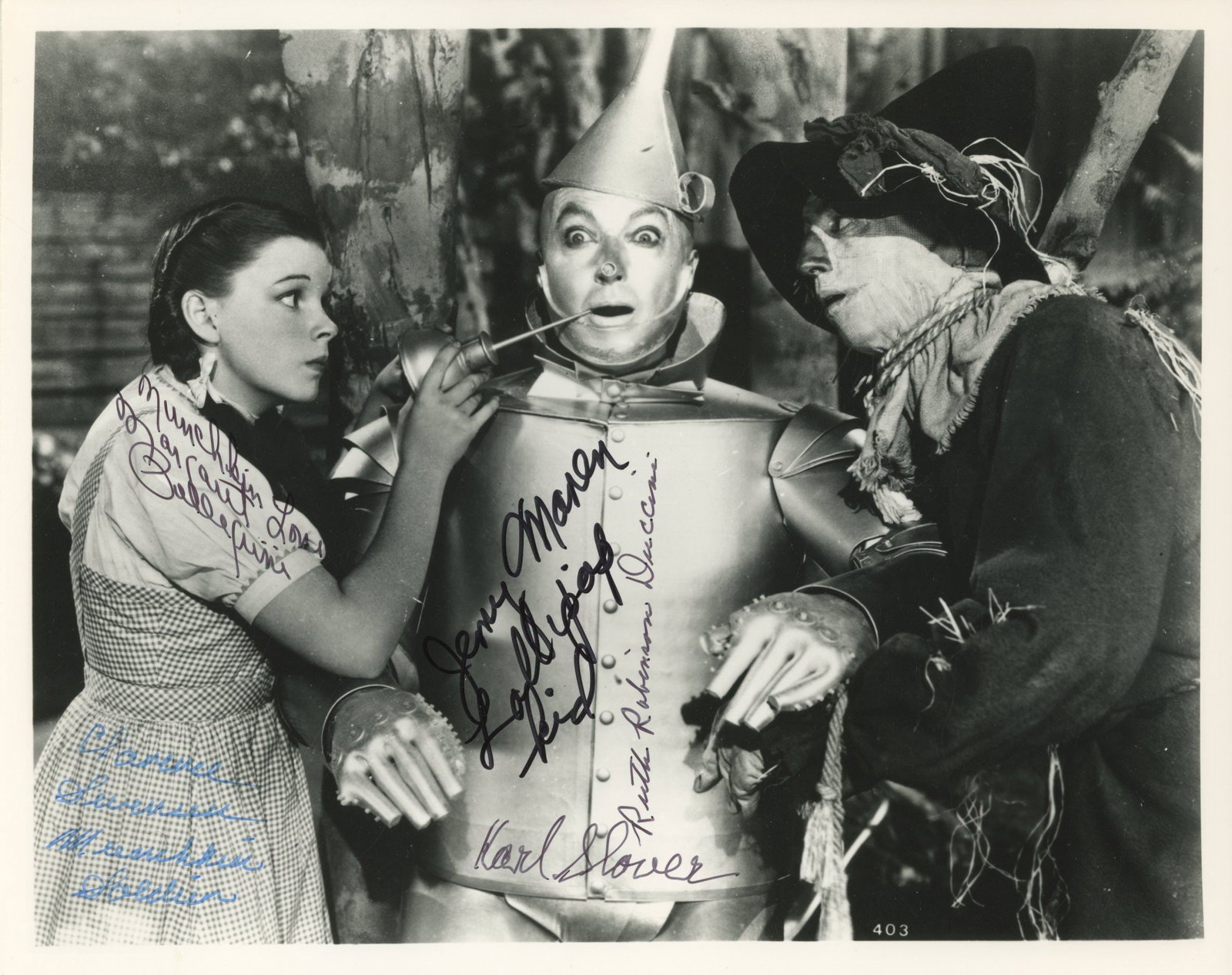 Wizard of Oz Munchkins – Autographed 10 x 8” Cast Photograph by 5 Cast Members (1 of 1)