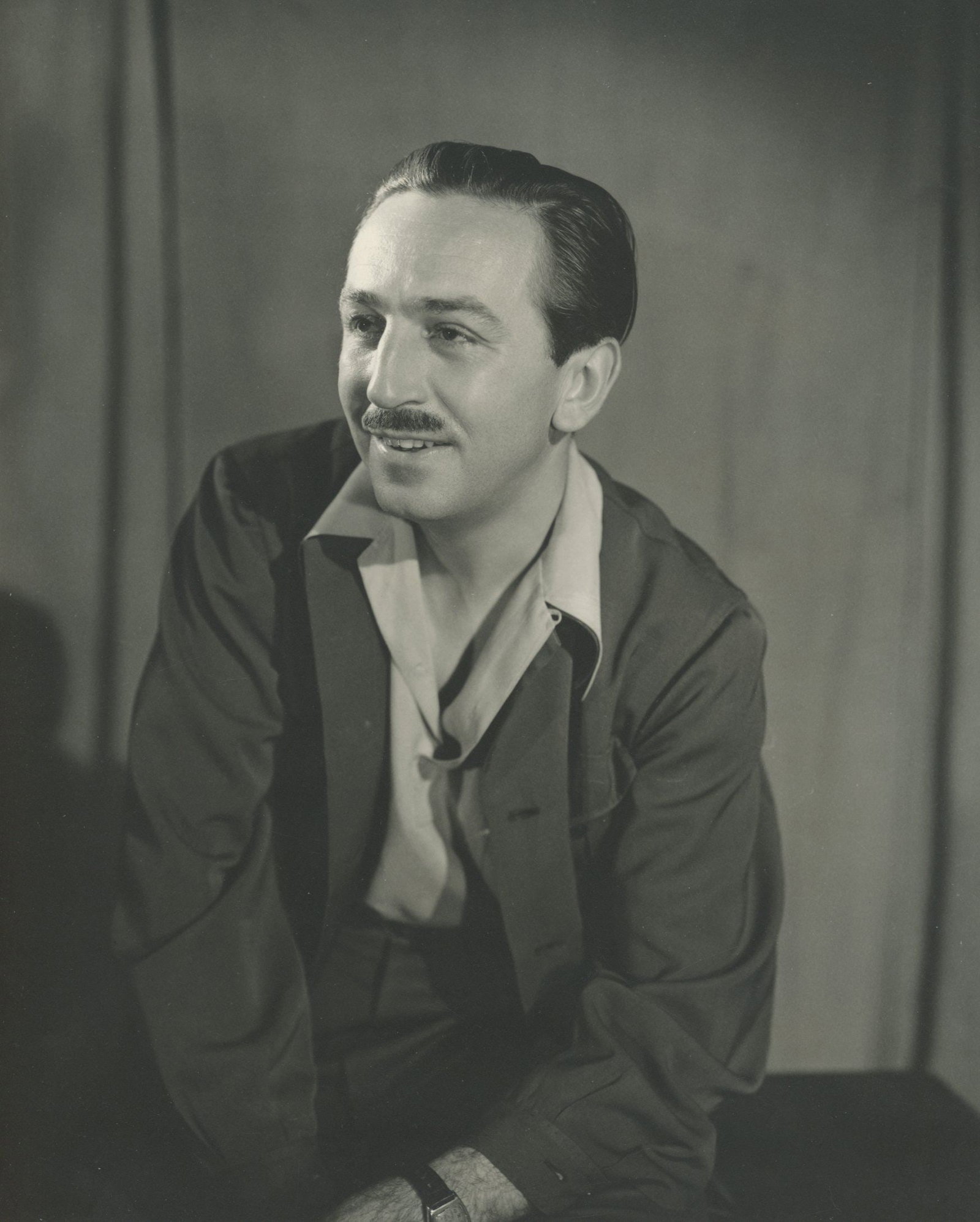 Walt Disney - Founder of The Walt Disney Company - Early Type I Double-Weight Silver Gelatin Photo - 2