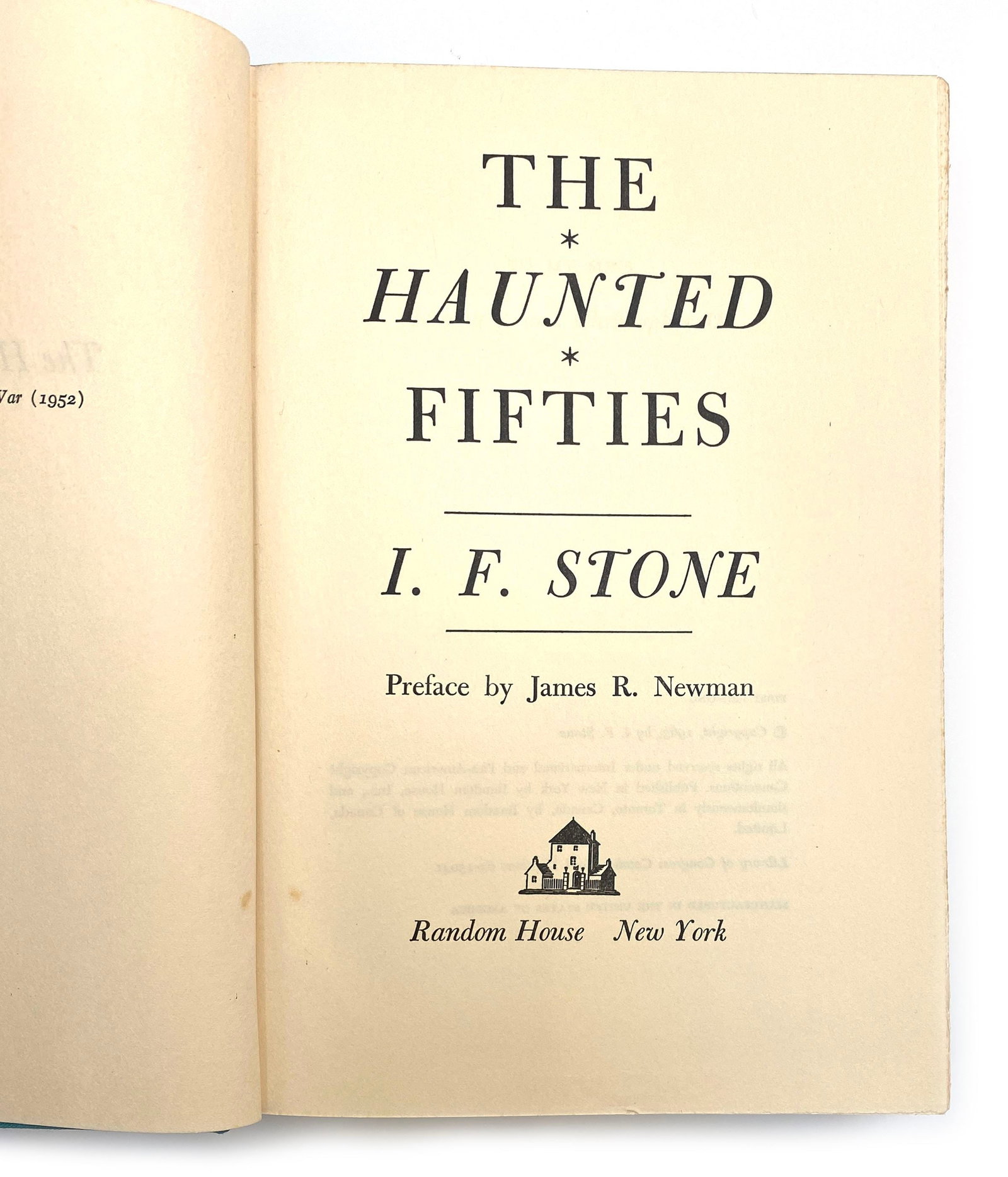 I. F. Stone - Investigative Journalist - Signed The Haunted Fifties with Publisher’s Card - 5
