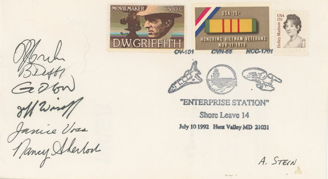 STS-57 – Full Crew Autographed Cover – Spacehab First Flight Mission (1 of 1)