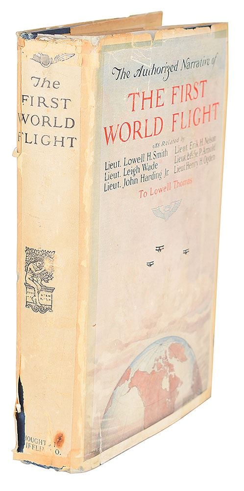 First Around-the-World Flight Archive – Douglas World Cruiser Chicago Fabric & Autographed Boo - 5