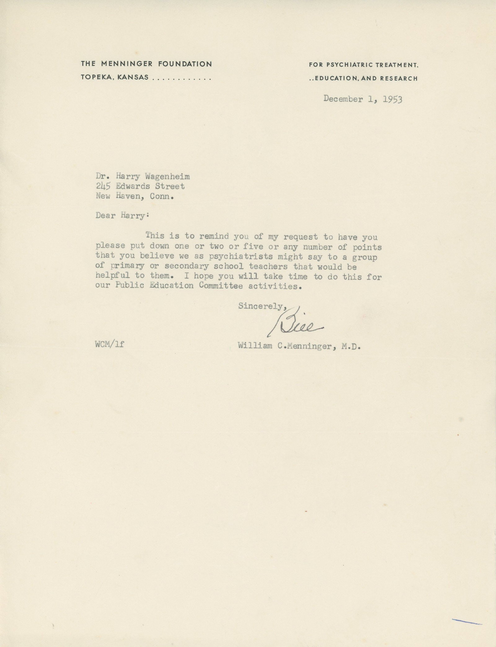 Menninger Family Archive - Karl Menninger & William Menninger Signed Letters - Psychiatry Pioneers - 4