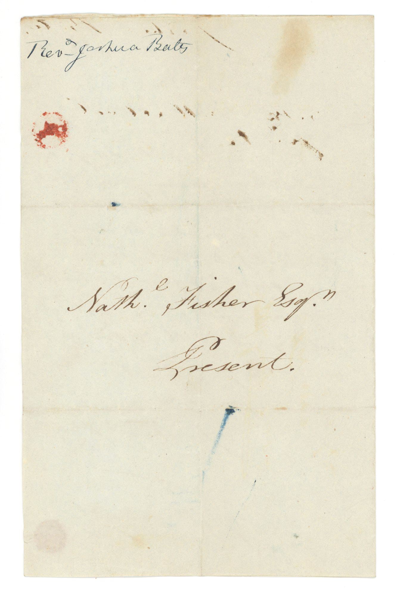 Joshua Bates - Educator & Clergyman - Autographed Letter Regarding School Visitation, 1841 - 2