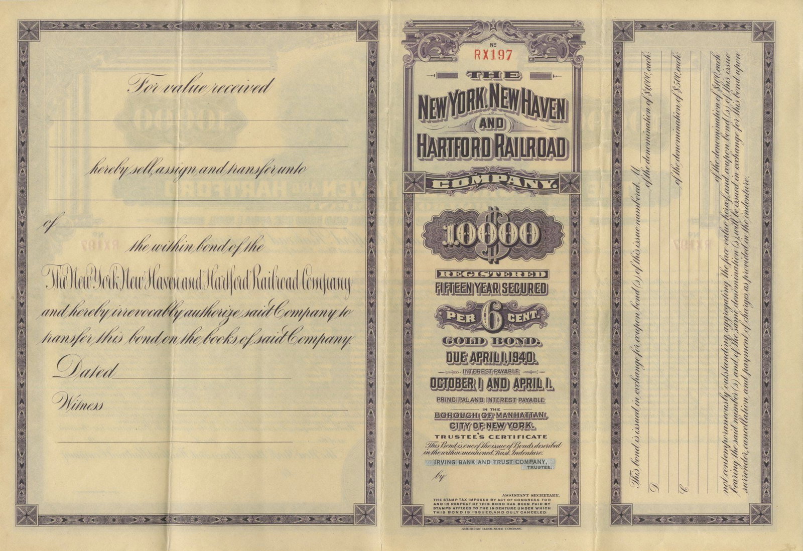 Historic American Railroads & Industry – Collection of Four Stock & Bond Certificates - 7