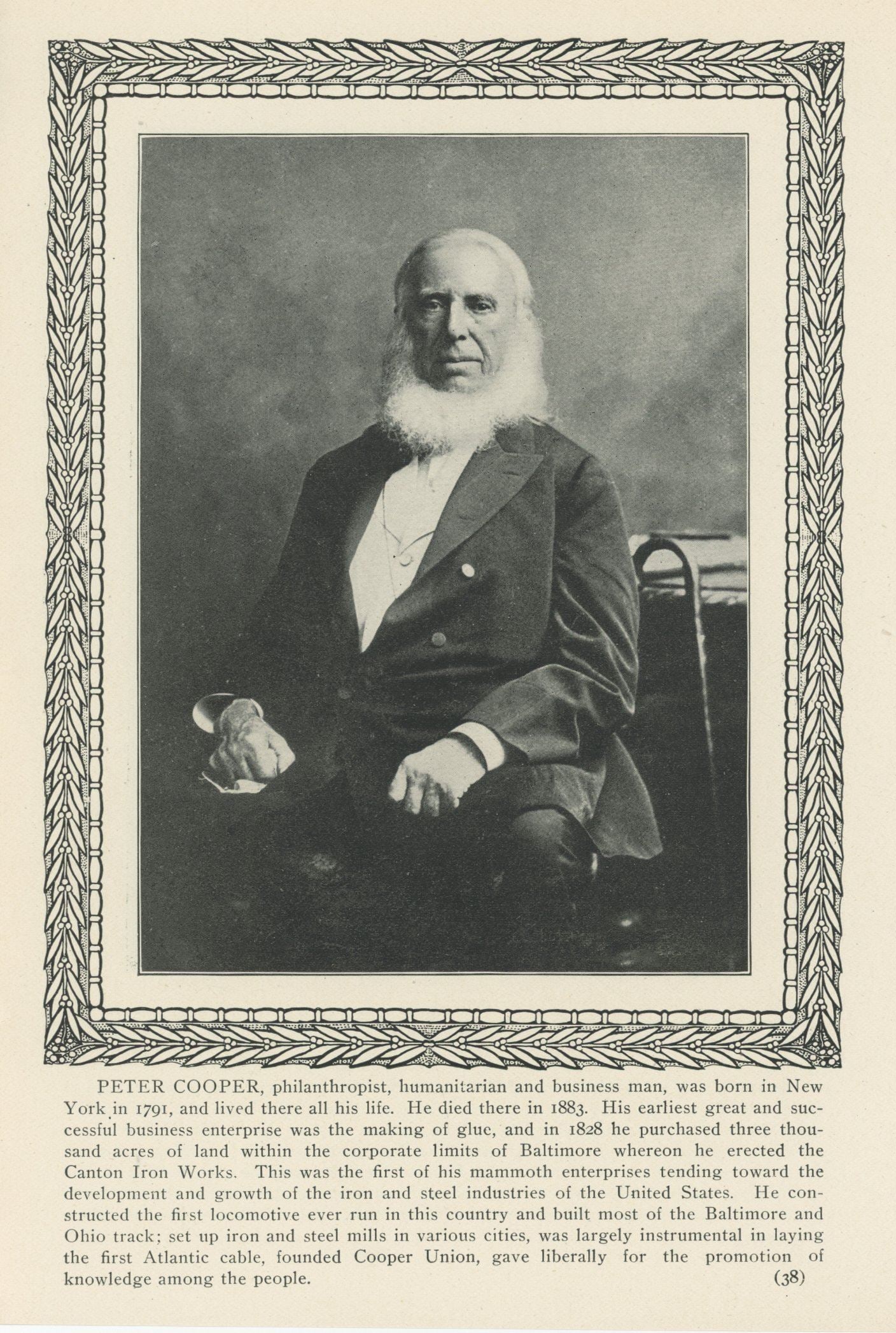 Peter Cooper – Industrialist & Founder of Cooper Union – Autographed Slip with Lincoln I - 3