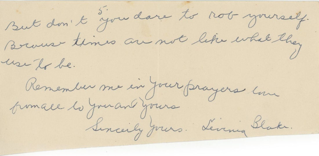 Scottsboro Boys Case, Alabama - Levinig Blake Letter Archive & Ruby Bates Meeting Broadside - 6