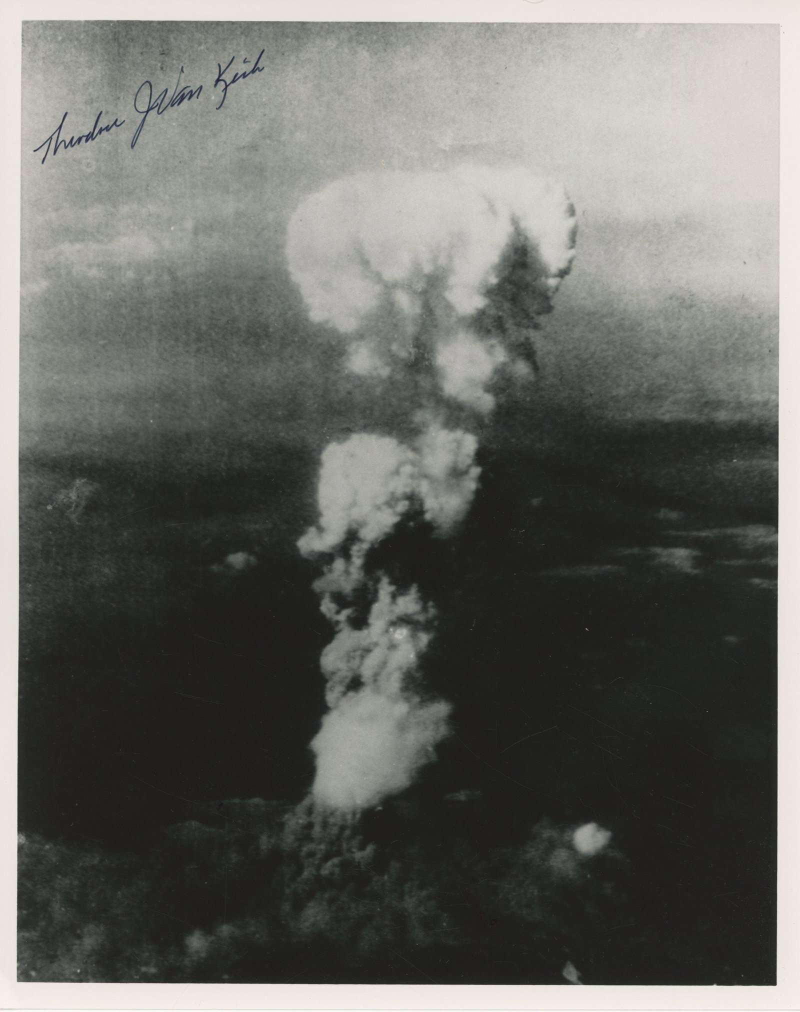 Theodore “Dutch” Van Kirk - Enola Gay Navigator - Autographed 10 x 8” Photograph P - 2