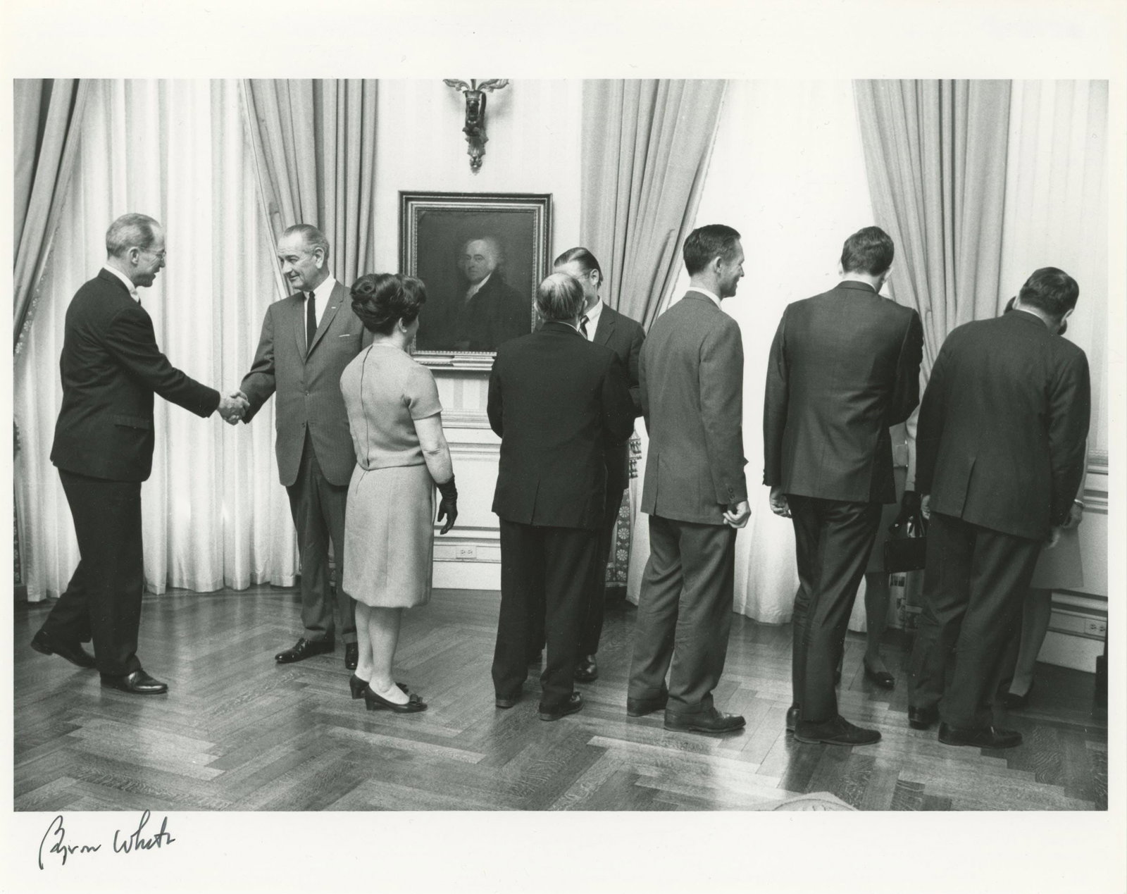 Byron R. White - Associate Justice of the U.S. Supreme Court - Pair of Autographed 10 x 8 Photos - 2