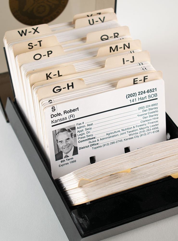 Leo C. Zeferetti - Congressional Rolodex - John Lewis, Nancy Pelosi, Ted Kennedy, John Glenn +++ - 2