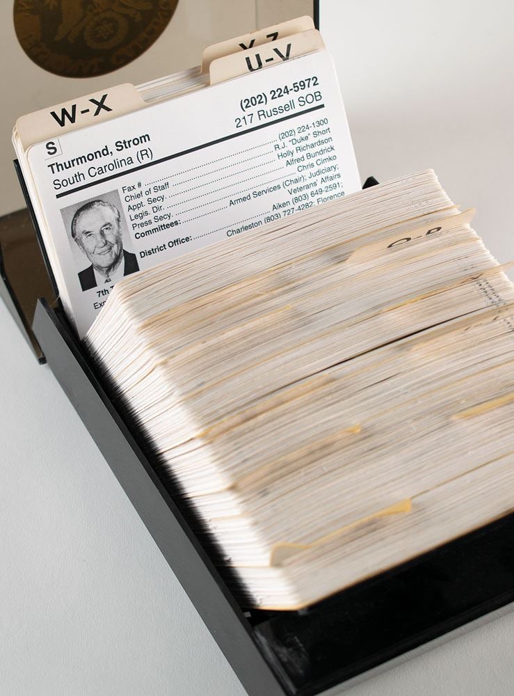 Leo C. Zeferetti - Congressional Rolodex - John Lewis, Nancy Pelosi, Ted Kennedy, John Glenn +++ - 7