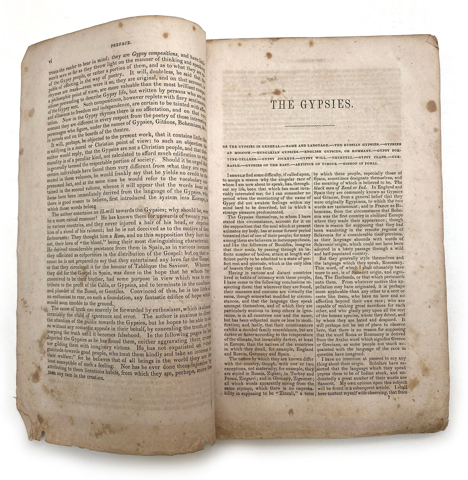 1844 Philadelphia Printing of "The Zincali; An Account of The Gypsies of Spain" by George Borrow - 2