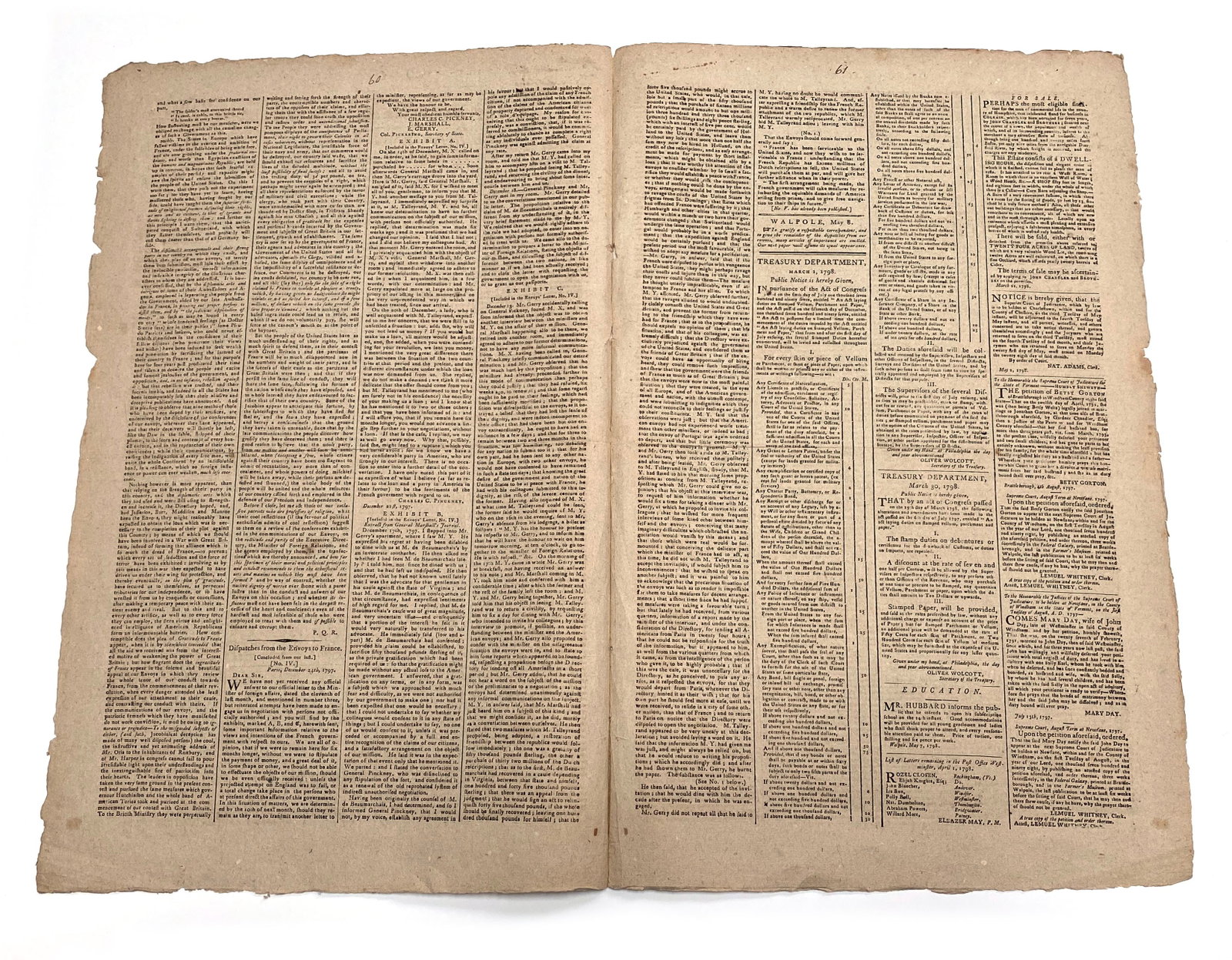 The Farmer’s Weekly Museum - New Hampshire and Vermont Journal - May 8, 1798 - 2