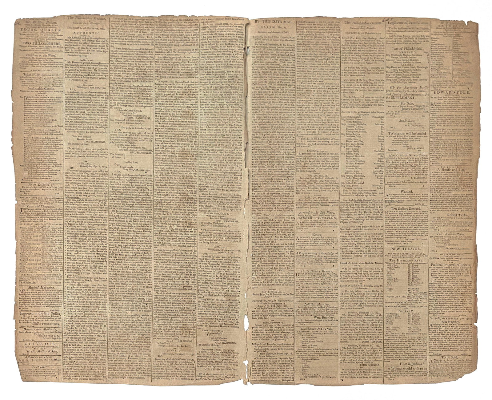 Philadelphia Gazette - Universal Daily Advertiser - Philadelphia, PA - December 4, 1794 - 2