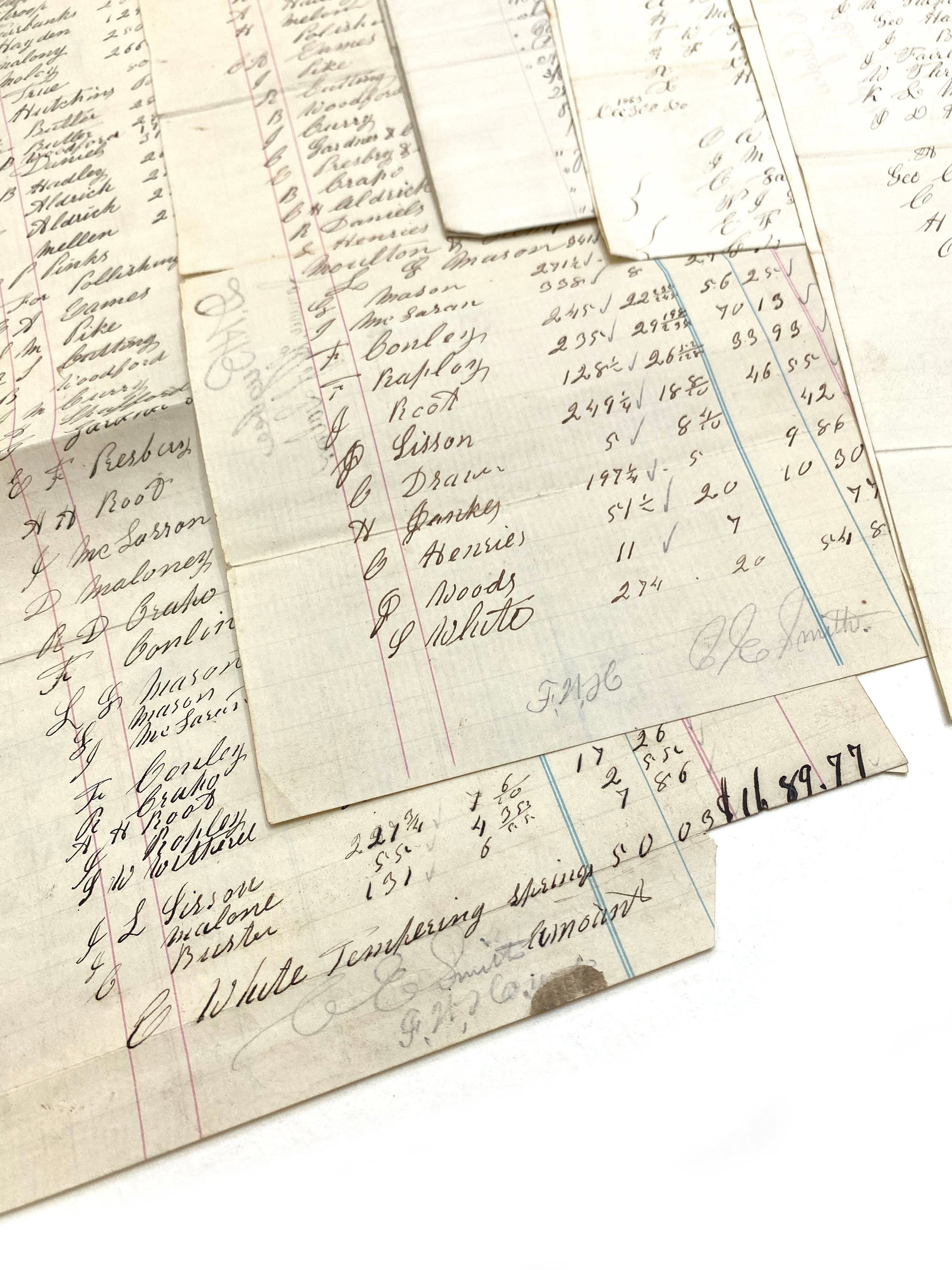 Frederick Walter Howe - Providence Tool and Armory (1862-1865) - Archive of 15 Documents - 2