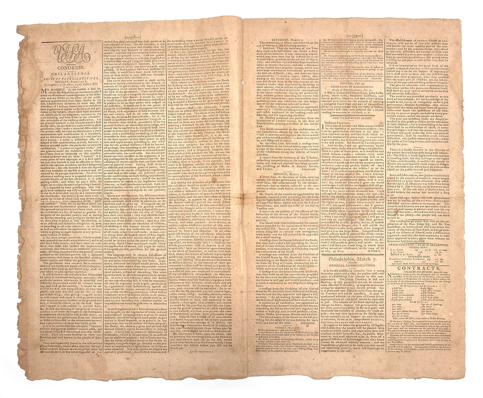 Alexander Hamilton Treasury Report - Gazette of the United States - March 7, 1792 - 2