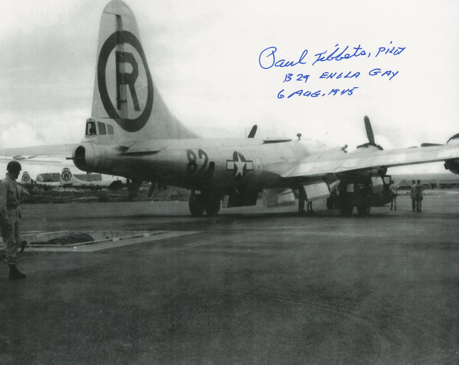 Paul Tibbets & Dutch Van Kirk – Enola Gay Crew – Autographed Photo & Postcard - 3