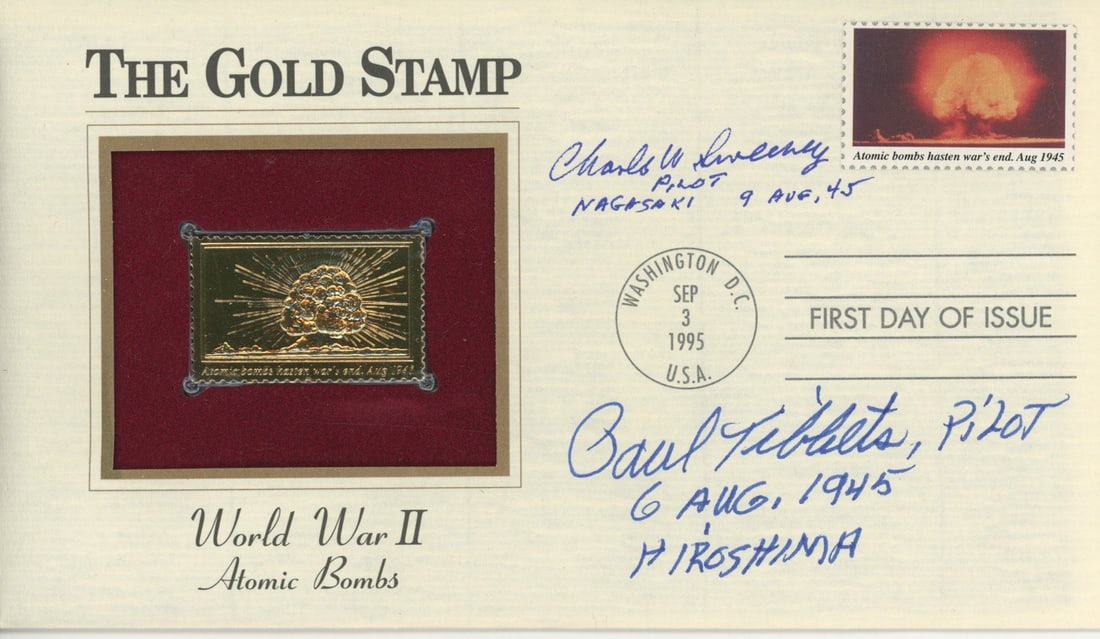 Paul Tibbets & Charles Sweeney – Atomic Bomb Mission Pilots – Autographed Cover - 2