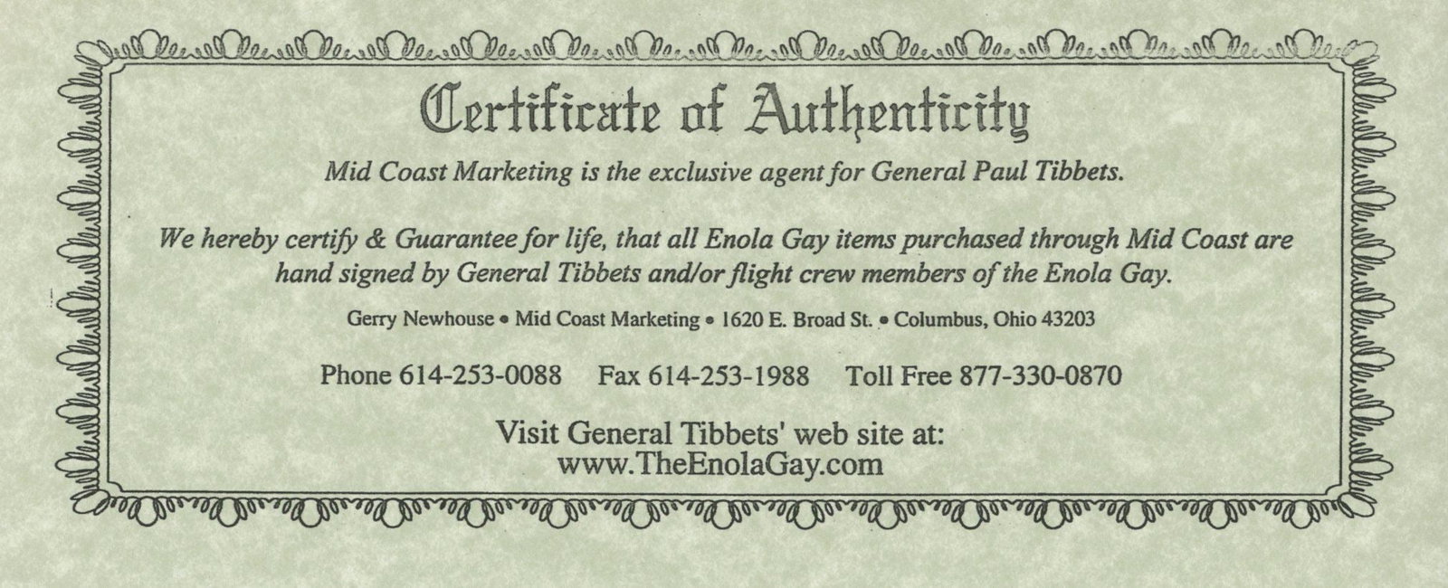 Paul Tibbets & Charles Sweeney – Atomic Bomb Mission Pilots – Autographed Stamp Sheets - 5