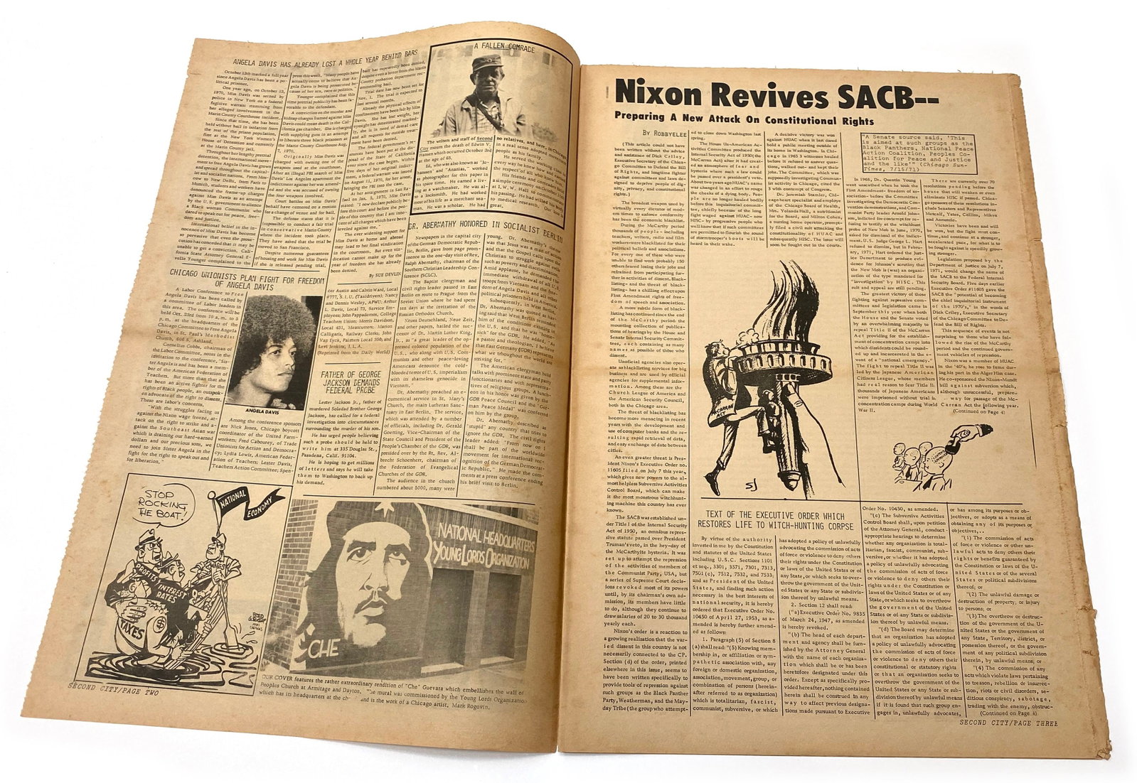 Second City - Che Guevara Cover - "Free Angela Davis" - Vol. 3, No. 5 - 2