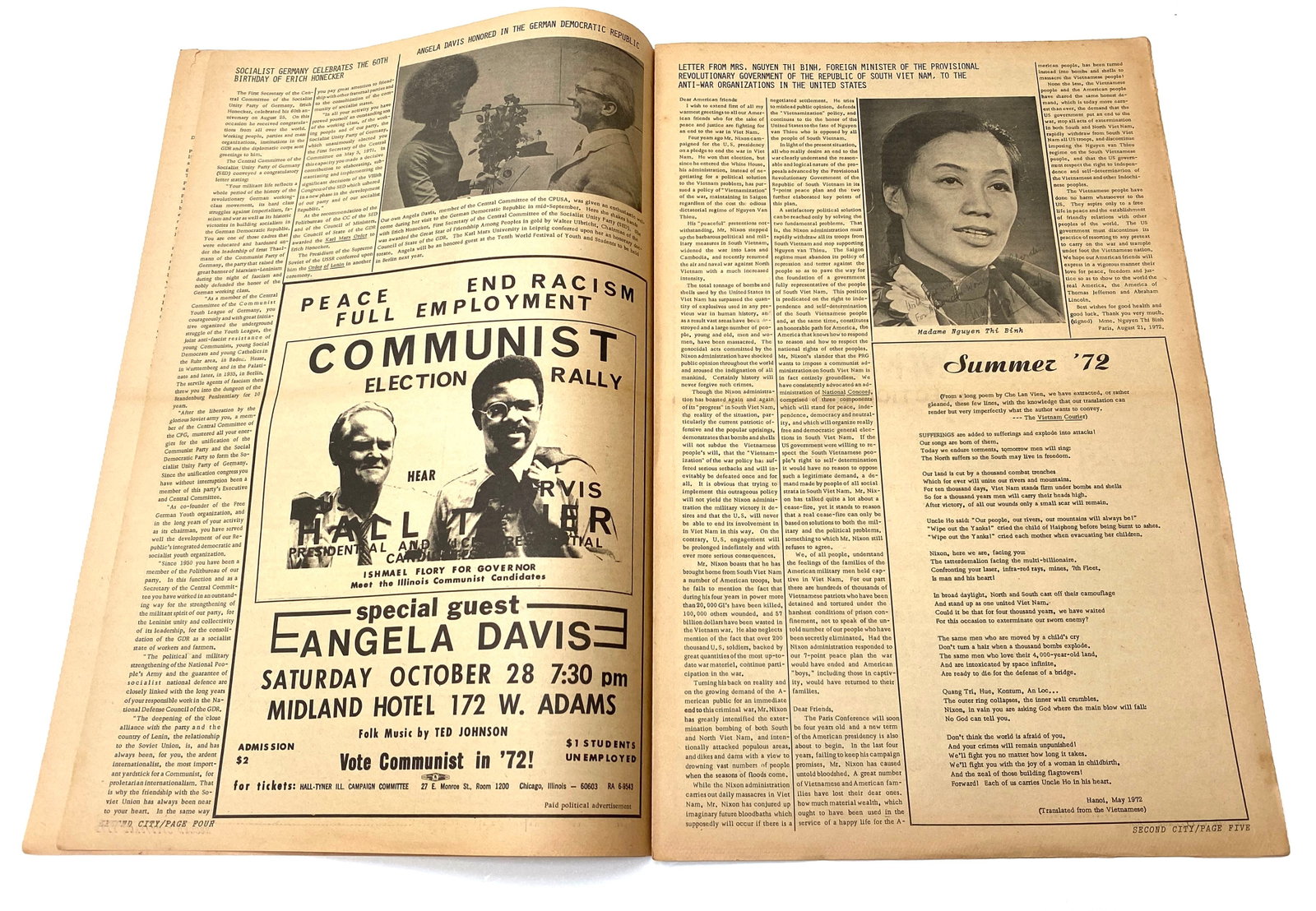 Second City - Angela Davis - Communist Election Rally - Vol. 3, No. 10 - 3